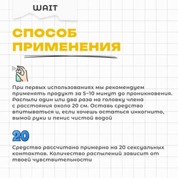 Пролонгирующий спрей Friday Bae WAIT, 10 мл