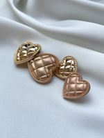 Пуговицы Глянцевое Золото Сердце