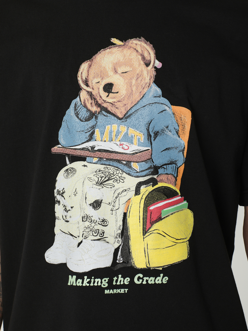 Мужская Футболка Making The Grade Bear