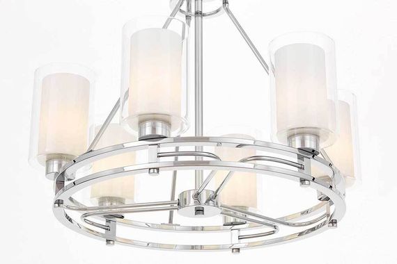 Подвесная люстра Lumina Deco Marietta LDP 8025-6 CHR+WT