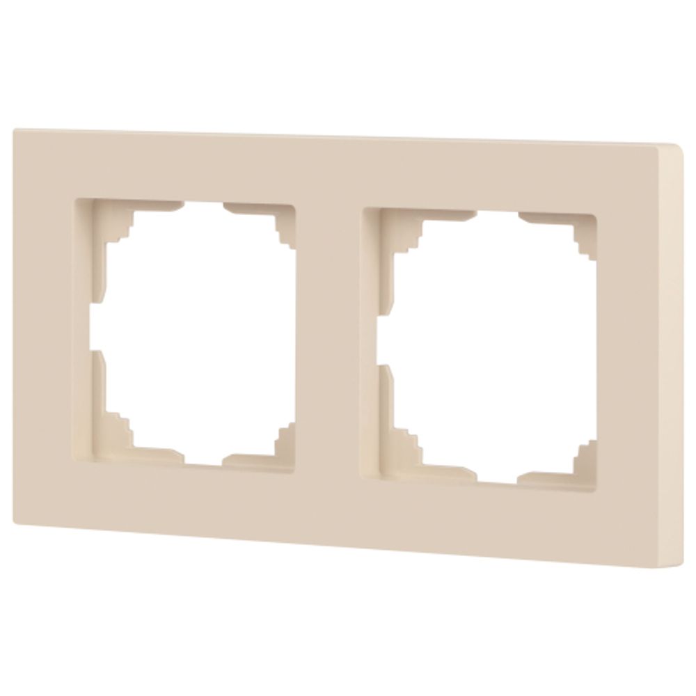 Рамка для розеток и выключателей Intro Accent 6-502-02 на 2 поста, СУ, слоновая кость | Intro