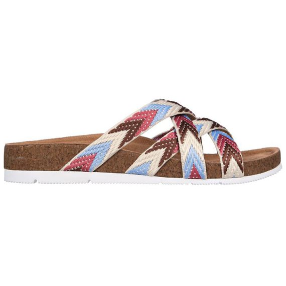 Skechers Bobs Beatnik 'Brown Red Blue'