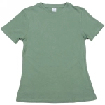 Футболка женская однотонная, цвет зеленый, р 42 ( маломерит, р.40 )