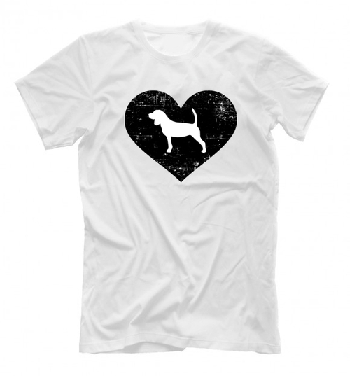 Футболка "Бигль в сердце"