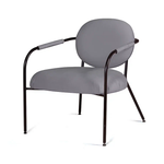 Лаунж кресло EGO, велюр серый