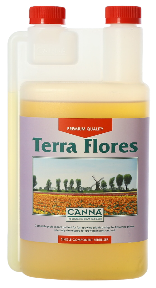 Canna Terra Flores 1 л, базовое удобрения для цветения растений. Улучшит вкус и количество плодов. Объем 1 литр, 5 литров. Доставка по РФ. Купить недорого онлайн с доставкой по Москве и РФ