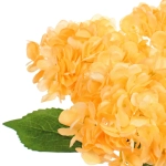 Искусственные цветы «Гортензия» 48см 5 цветков желтые