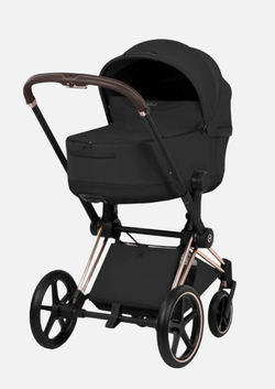 Cybex Priam 5 Style, в цвете Sepia Black (шасси Rose Gold) + автокресло Cybex Cloud G3