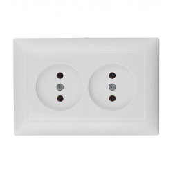 "СЕЛЕНА"Розетка скр. уст. двухмест. РС16-371 Кунцево Электро