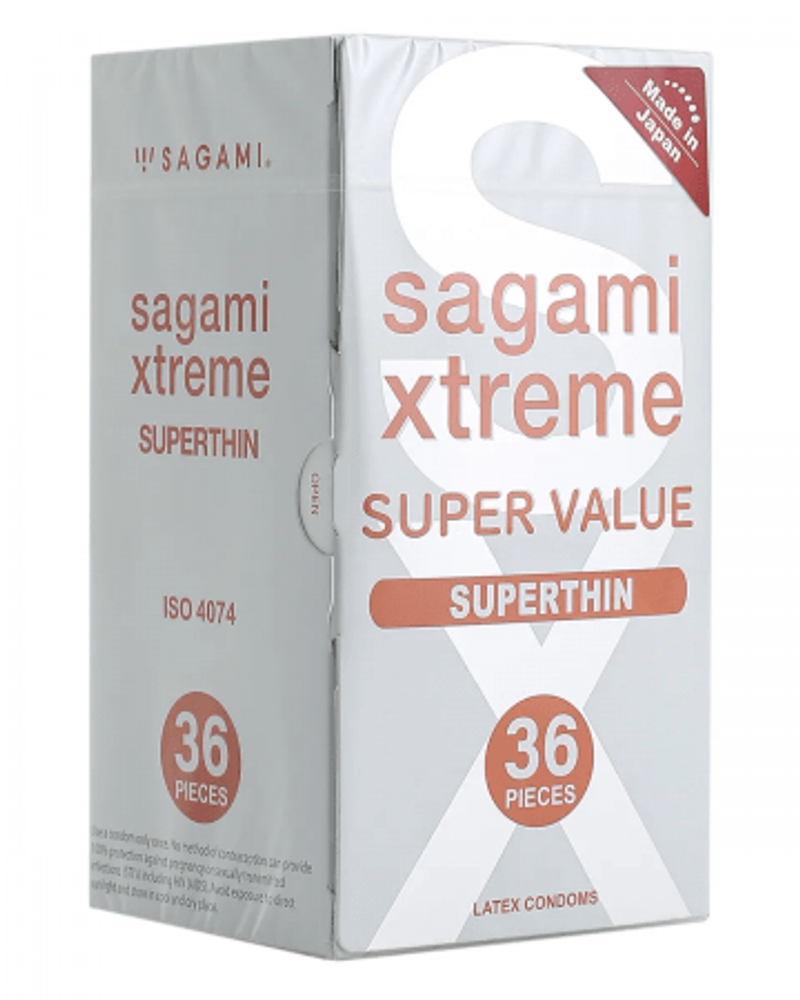Презервативы Sagami Xtreme 0.04мм ультратонкие 36шт