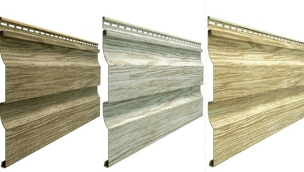 Виниловый сайдинг Döcke Сайдинг Lux D5C 'Елочка' кедр/орех/миндаль/зрелый каштан/канадская береза