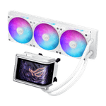 Водяное охлаждение CPU Asus ROG RYUO IV 360 ARGB WHT, 3x120mm, AMOLED-display, White