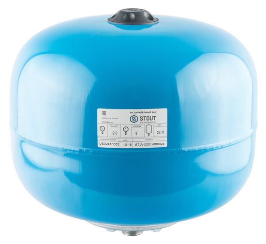 Гидроаккумулятор Stout 24 вертикальный (STW-0001-000024)