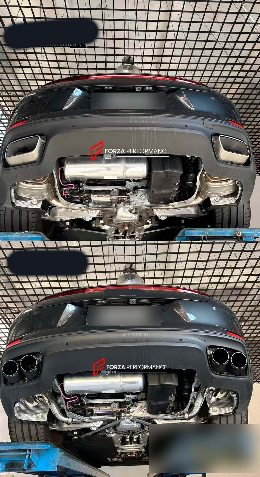 Выхлопная система с заслонками для Porsche Panamera 976 2.9T 2024+ Порше Панамера