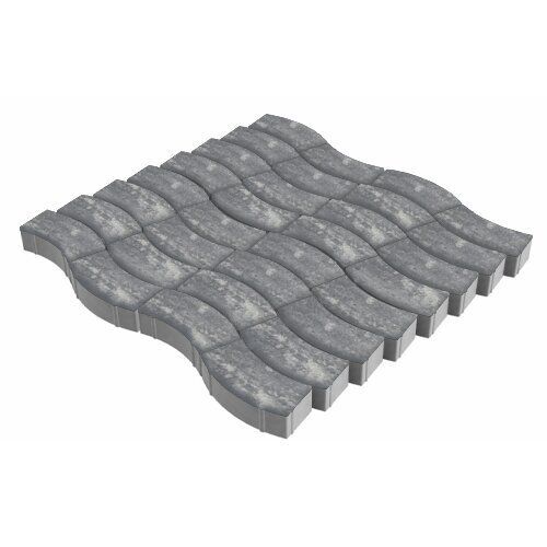 Тротуарная плитка Аксио, 80 мм, ColorMix Актау, гладкая