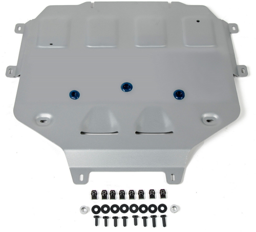 Защита КПП Rival для Lamborghini Urus (V - 4.0T) 2017-н.в. (устанавл-ся совместно с 333.2901.1), штампованная, алюминий 4 мм, с крепежом, 333.2902.1