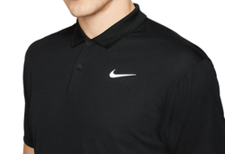 Теннисное поло Nike Court Dri-Fit Pique Polo M - black/white - Black