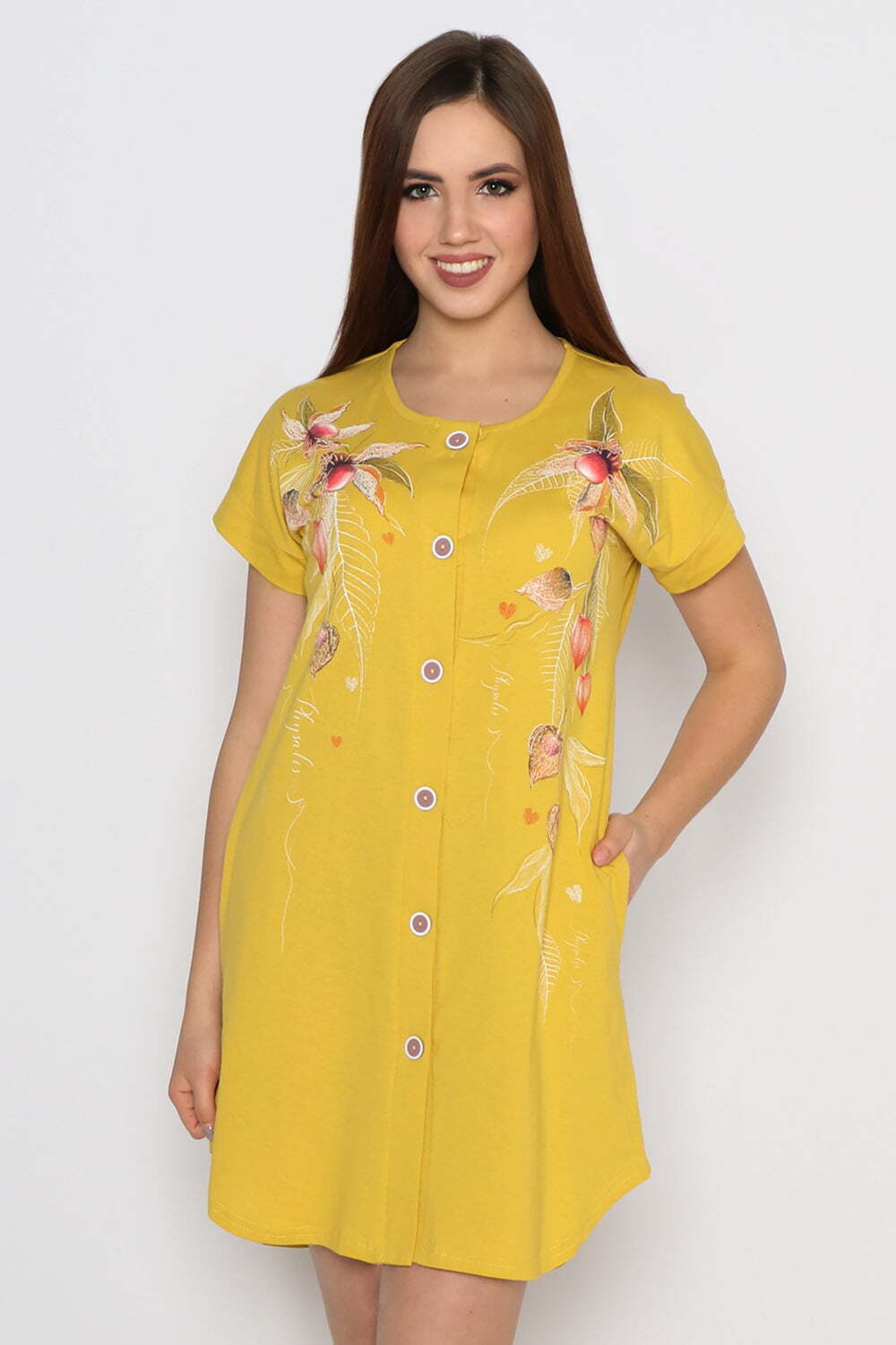 Халат "ФИЗАЛИС" модель Х 143 кулирка