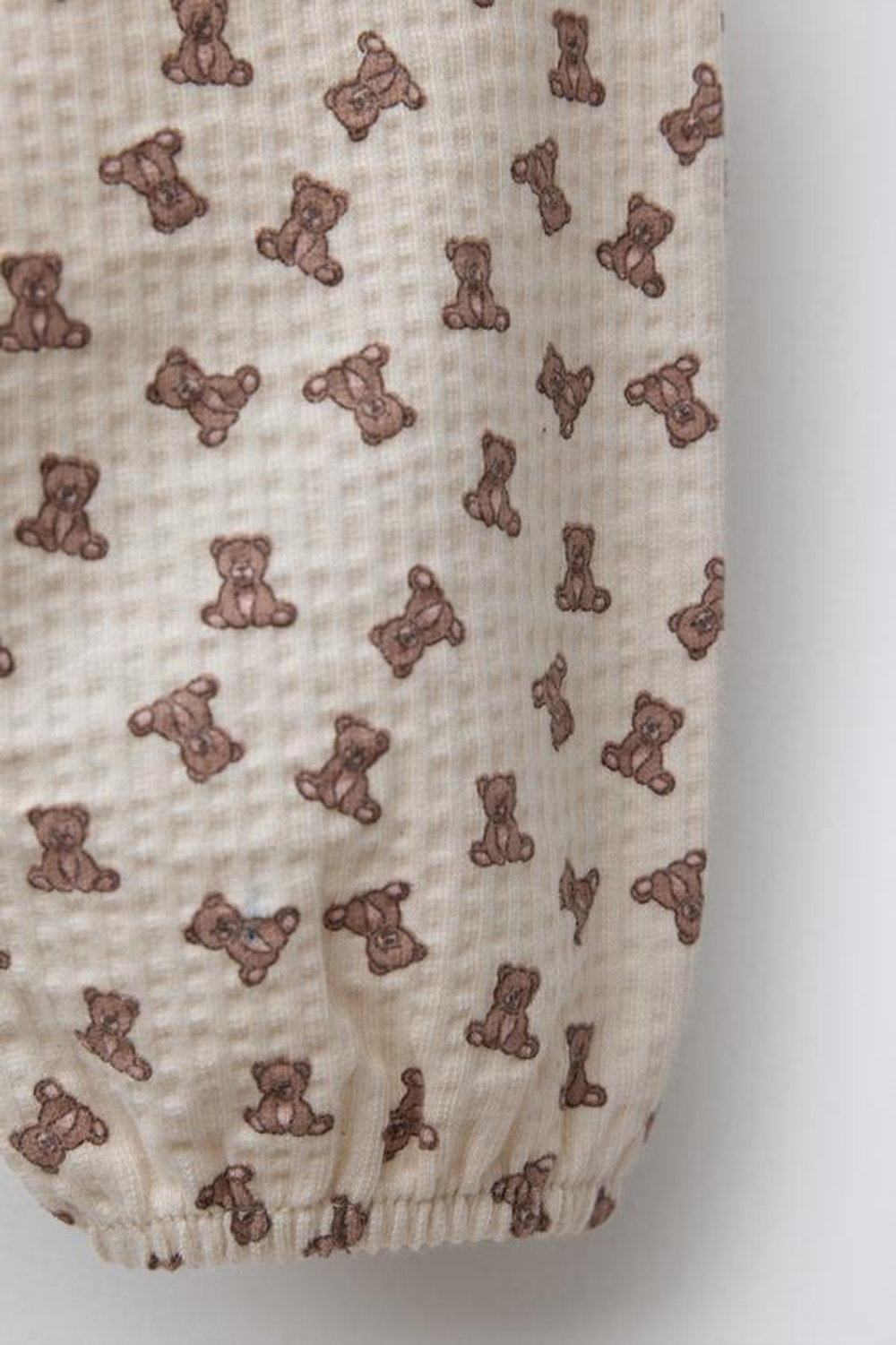 ZARA БРЮКИ-ДЖОГГЕРЫ С МИШКАМИ, ЭКРЮ