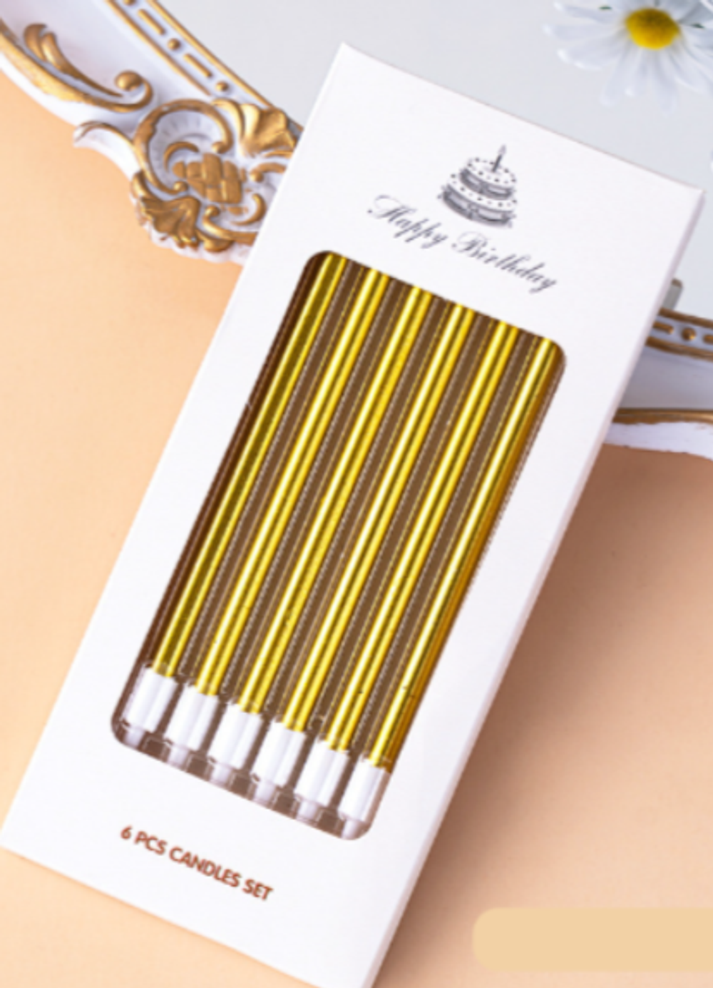 Сечи золото 6 шт с держателем