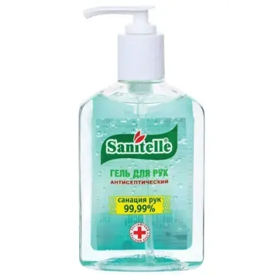 Sanitelle гель для рук антисептический с алоэ и витамином Е, гель для наружного применения, 50 мл, 1 шт.