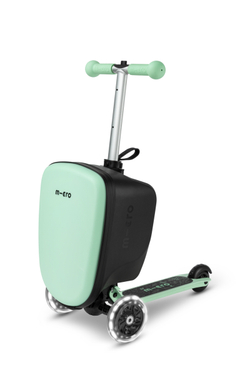 Чемокат Micro Luggage Junior LED ментоловый