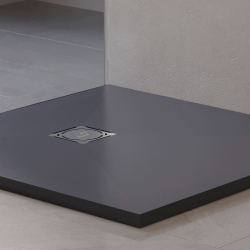 Душевой поддон квадратный RGW ST-G Графит (900x900)