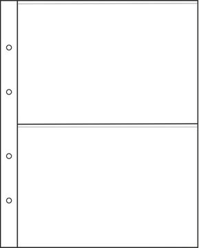 Лист для хранения на 2 боны (формат Optima) (200х250 мм)