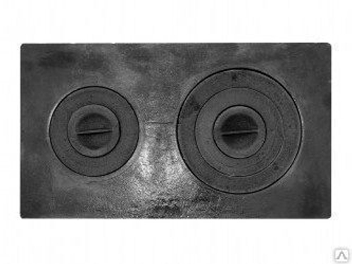 Плита ПЦ 2    710*410  (с 2 комфорками =(2кольца + 1 кольца)) /К