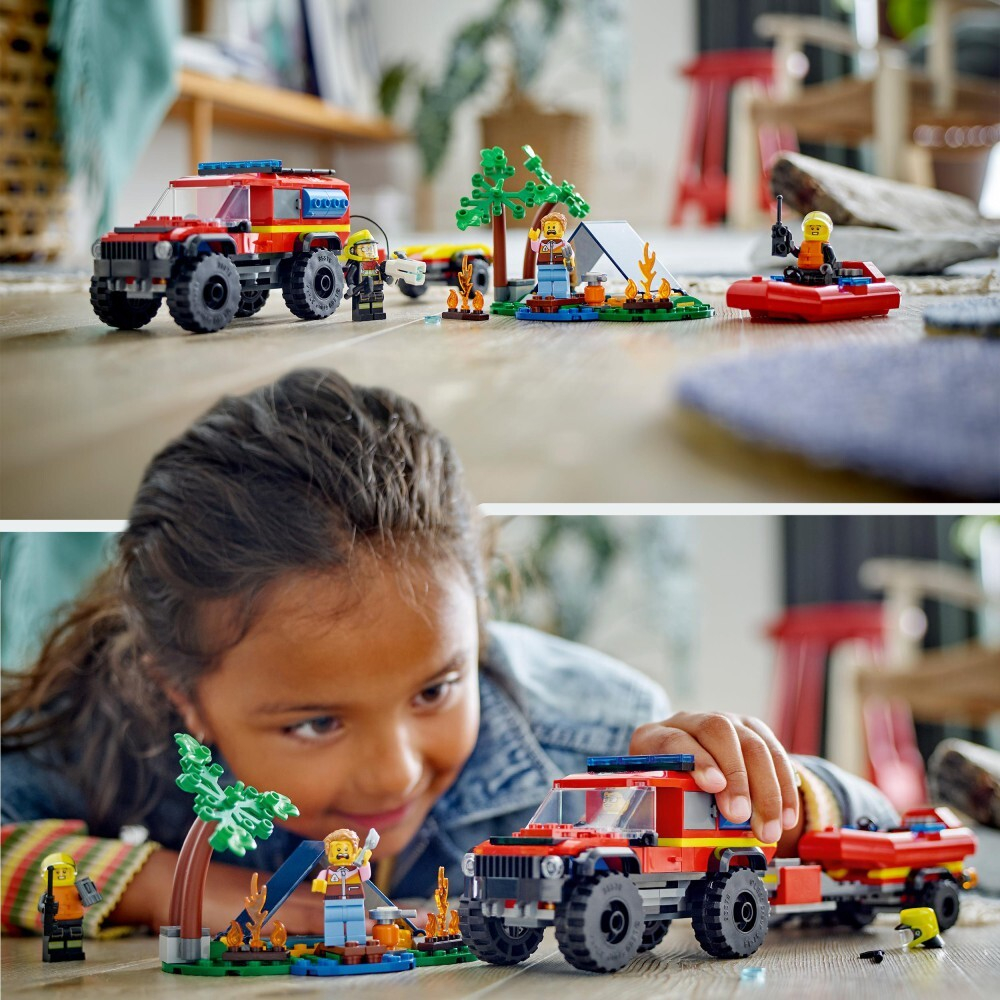 LEGO City — Внедорожная пожарная машина с лодкой 60412 / артикул   60412  / GTIN 5702017582948