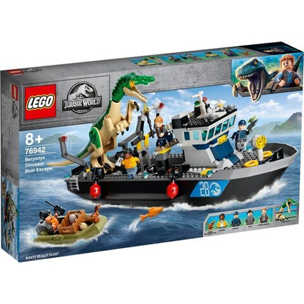 Конструктор LEGO Jurassic World - Барионикс и побег на лодке 76942