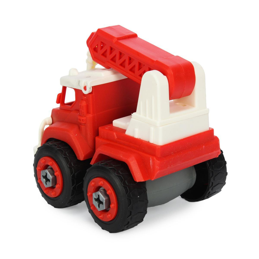 Машинка-конструктор Abtoys Cпецтехника "Городские службы" Пожарная машина с отверткой