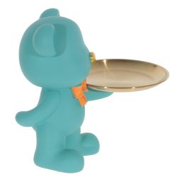 GAEM Фигурка декоративная "Медвежонок" с блюдом, L23 W23 H24 см