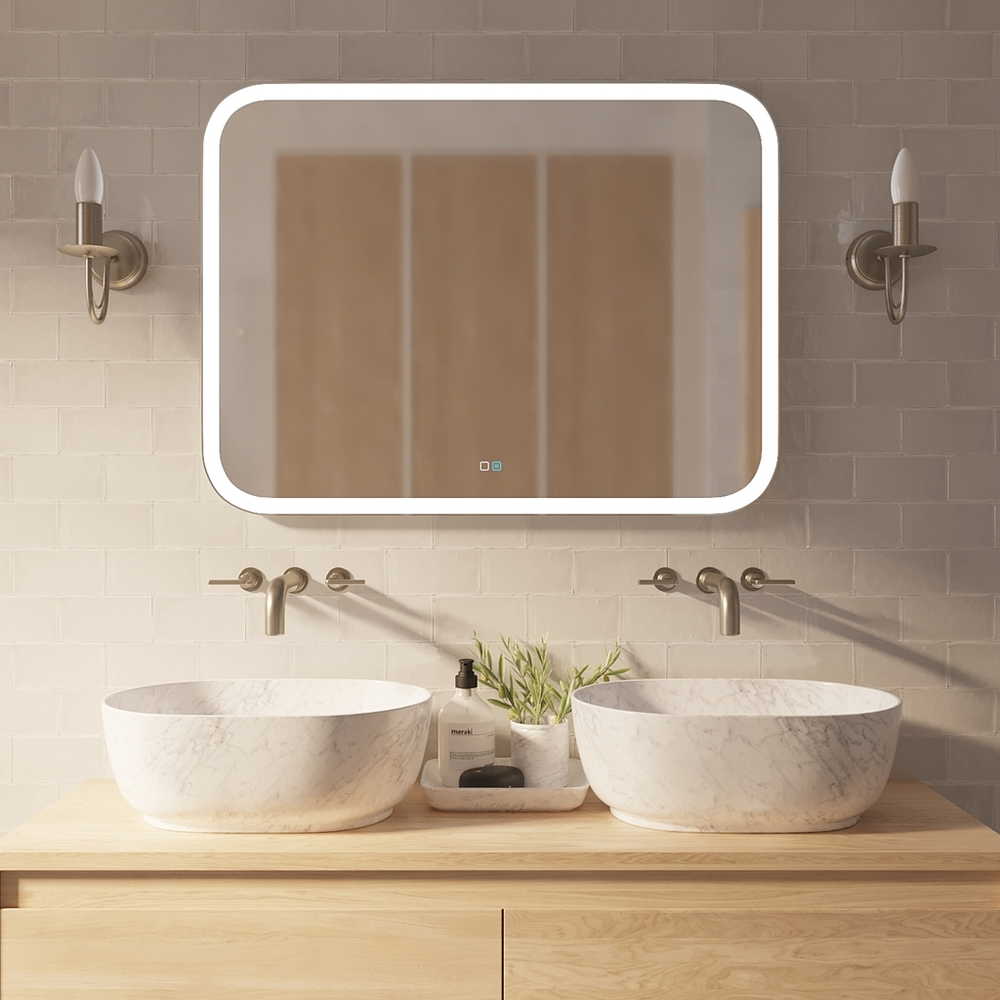 Зеркало MIXLINE "Стив-2" 915*685 сенсорный выключатель, светодиодная подсветка+ подогрев