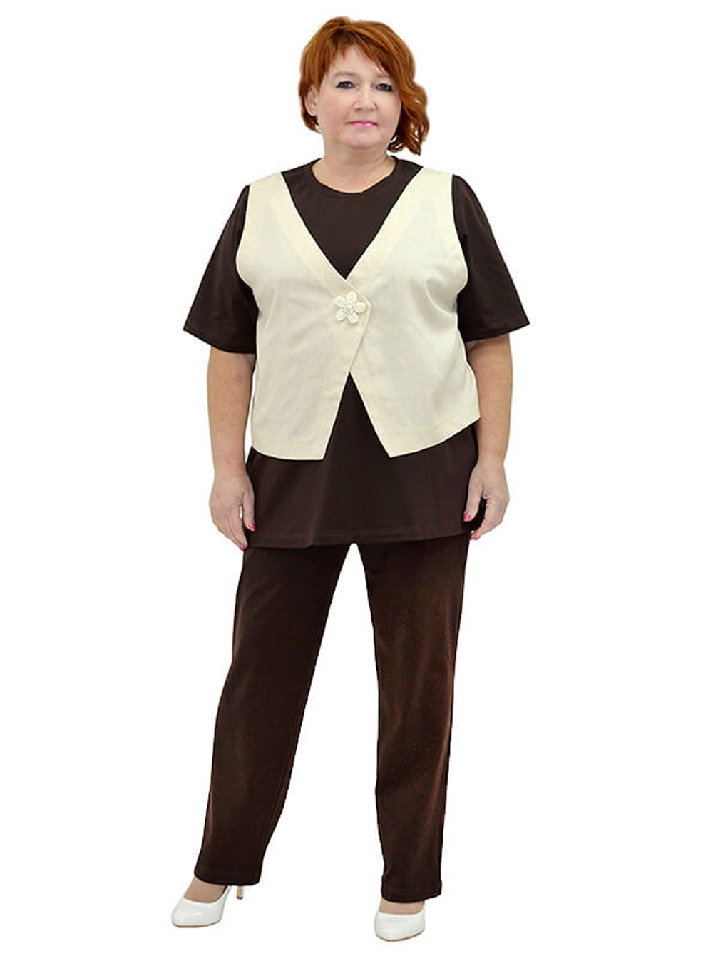 Брюки из вискозы Брауни