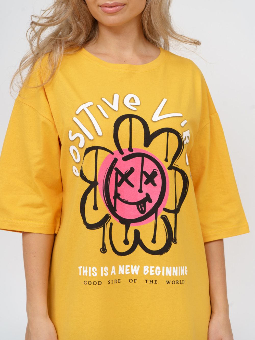 894 Туника "Горчичный" SveTekst (Акция)