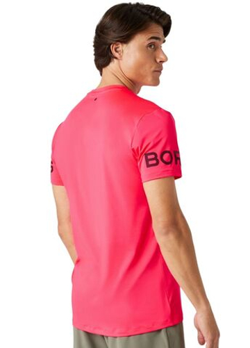 Мужская теннисная футболка Björn Borg - diva pink