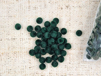 Бархатные бусины Ø 10 мм, 450 гр