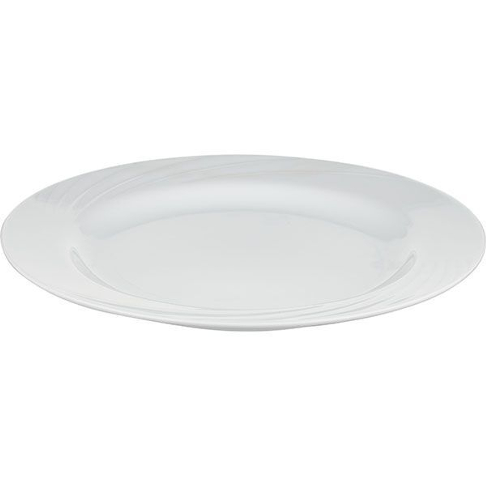 Белая мелкая тарелка «Голубка» (диаметр 30 см) (Цвет: белый)