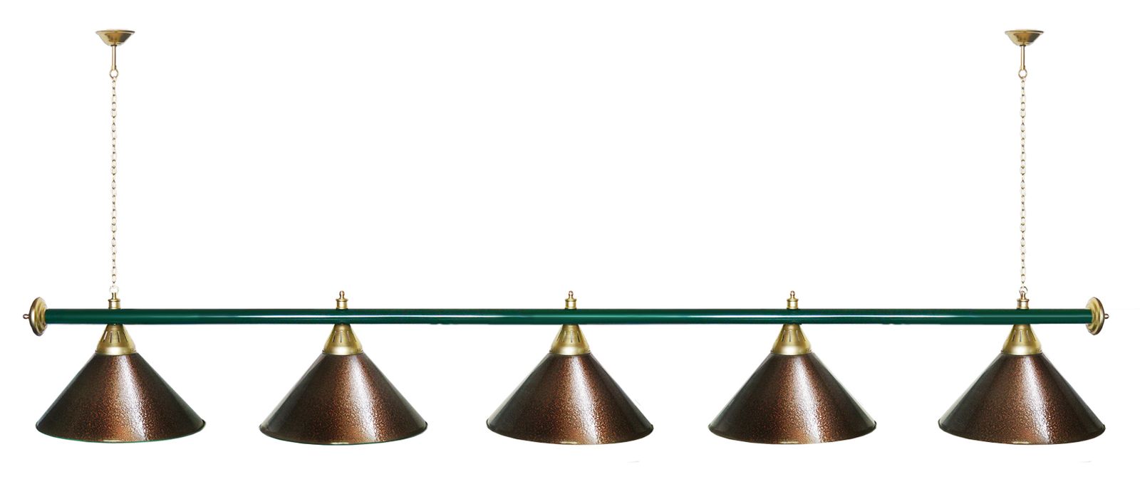 Лампа STARTBILLIARDS 5 пл. (плафоны золотые,штанга золотая,фурнитура золото) фото №38