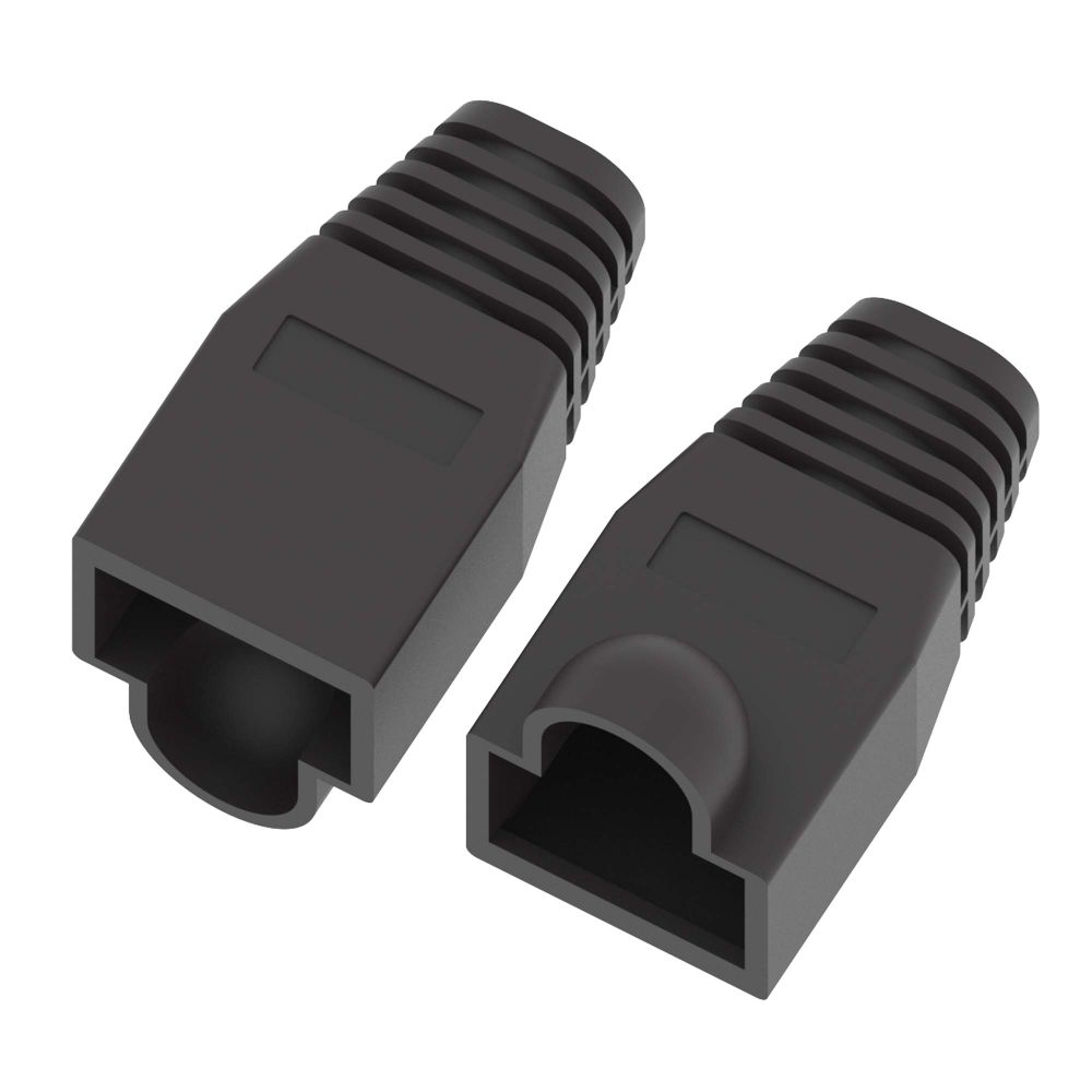 Колпачок защитный для коннекторов RJ45,  до 6 мм, чёрный