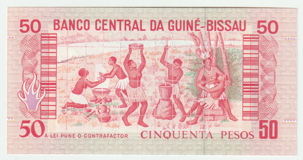 Guinea-Bissau, 50 Pesos, 1990, UNC (Pick 10)