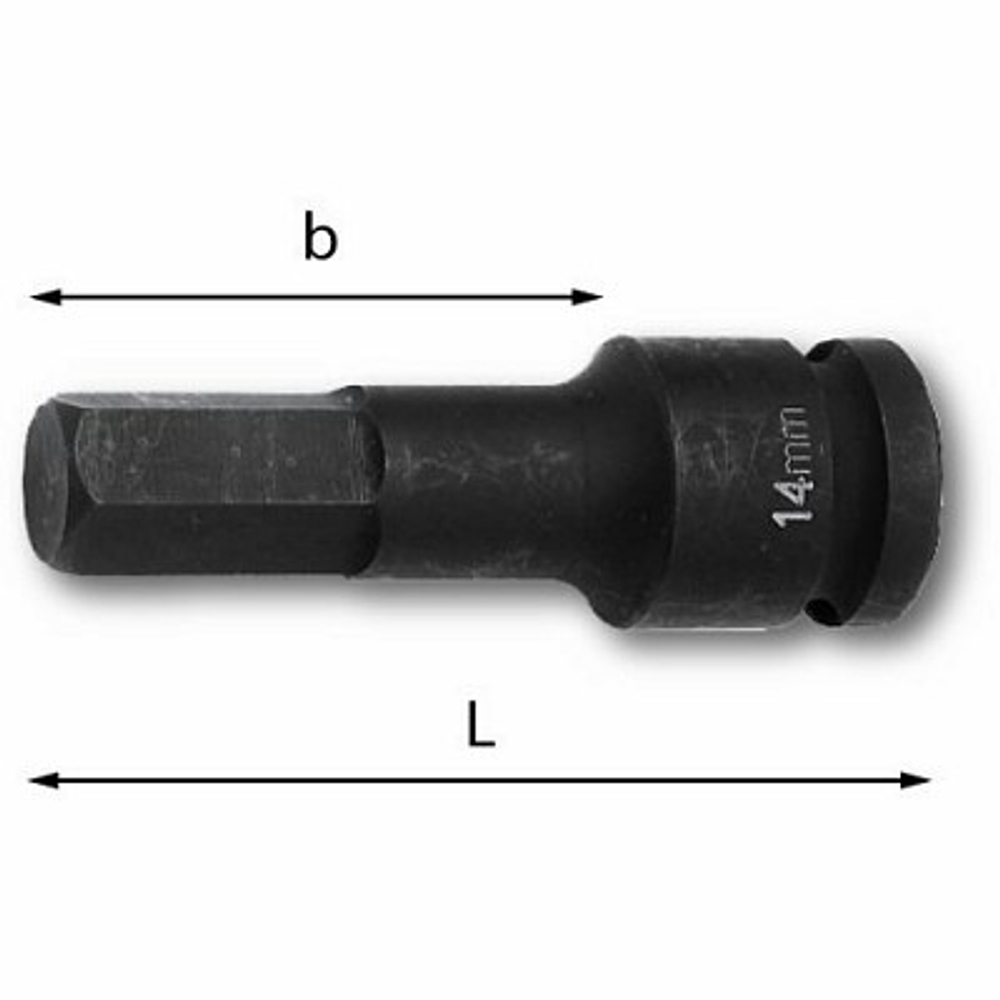 234 1/2 MN Бита для шестигранных винтов 17x30, USAG (Италия)