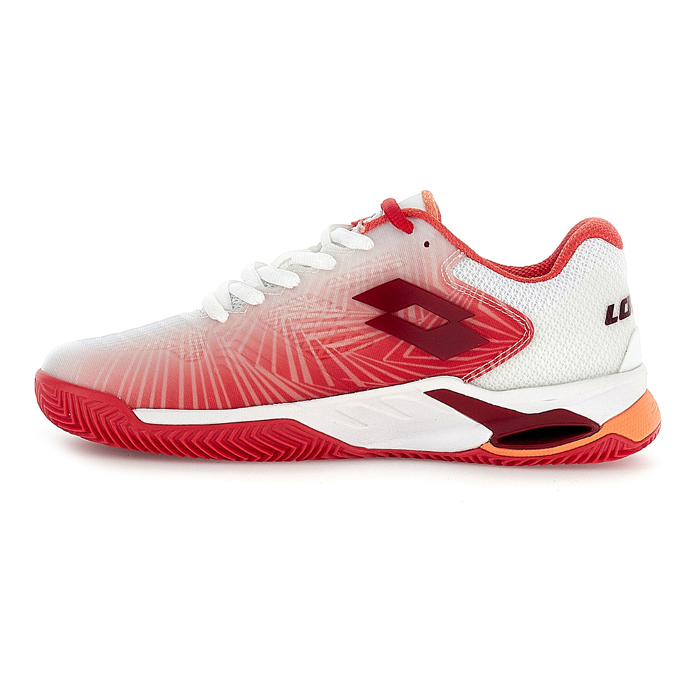 Женские теннисные кроссовки Lotto Mirage 100 II Clay Court Shoe Women - White, Red