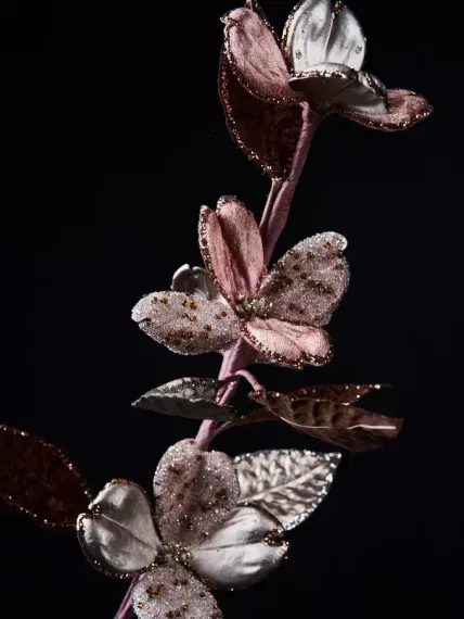 Ветвь Кизил 32х74 см., шампань, Christmas DeLuxe (88913)