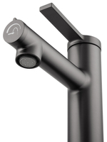 Смеситель для раковины с функцией полоскания WONZON & WOGHAND, Темный графит (WW-H1017-BGG)