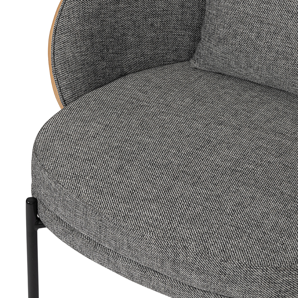 Кресло Cloud, рогожка, грифельно-серое