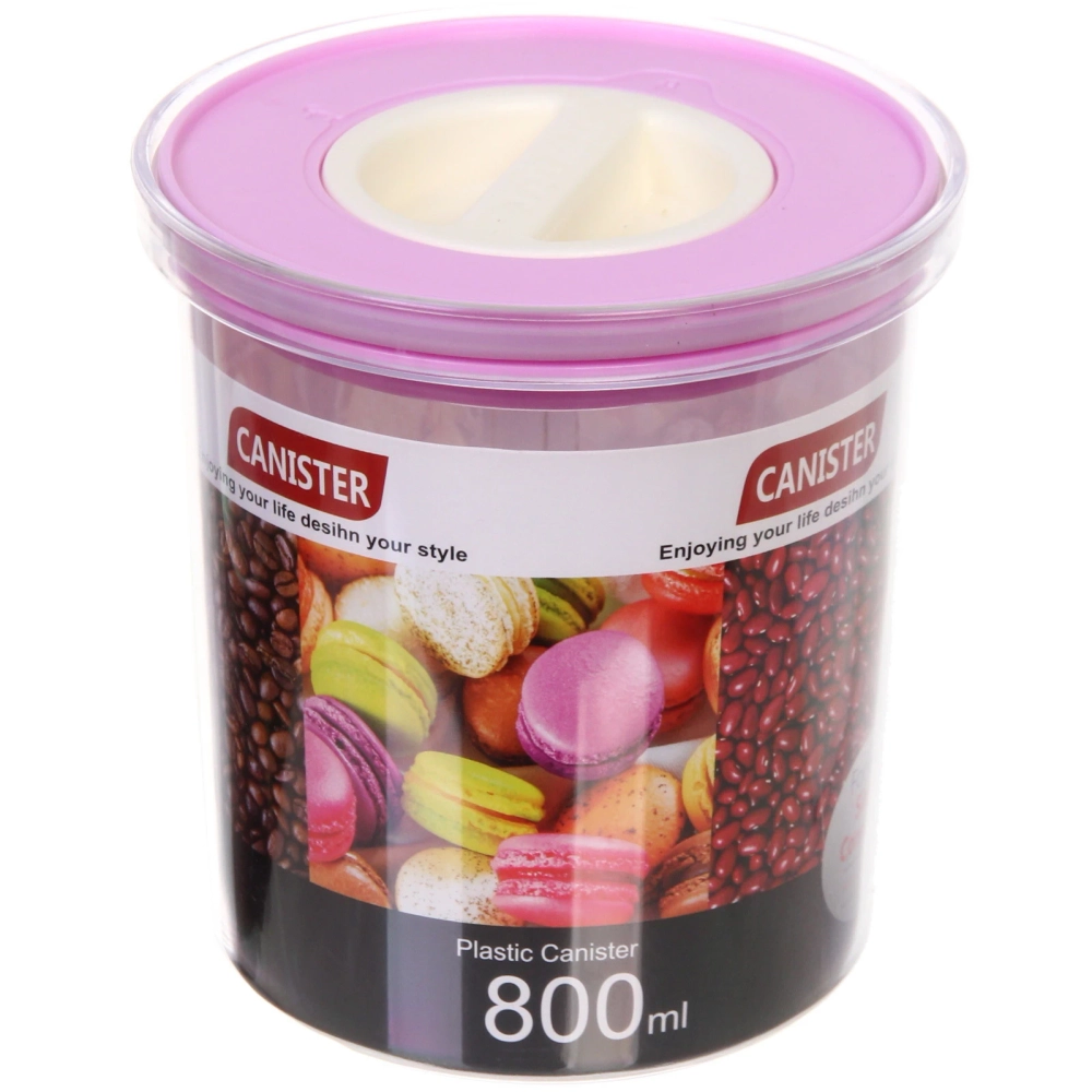 Банка для продуктов пластиковая 800мл «Premium» 11*13см