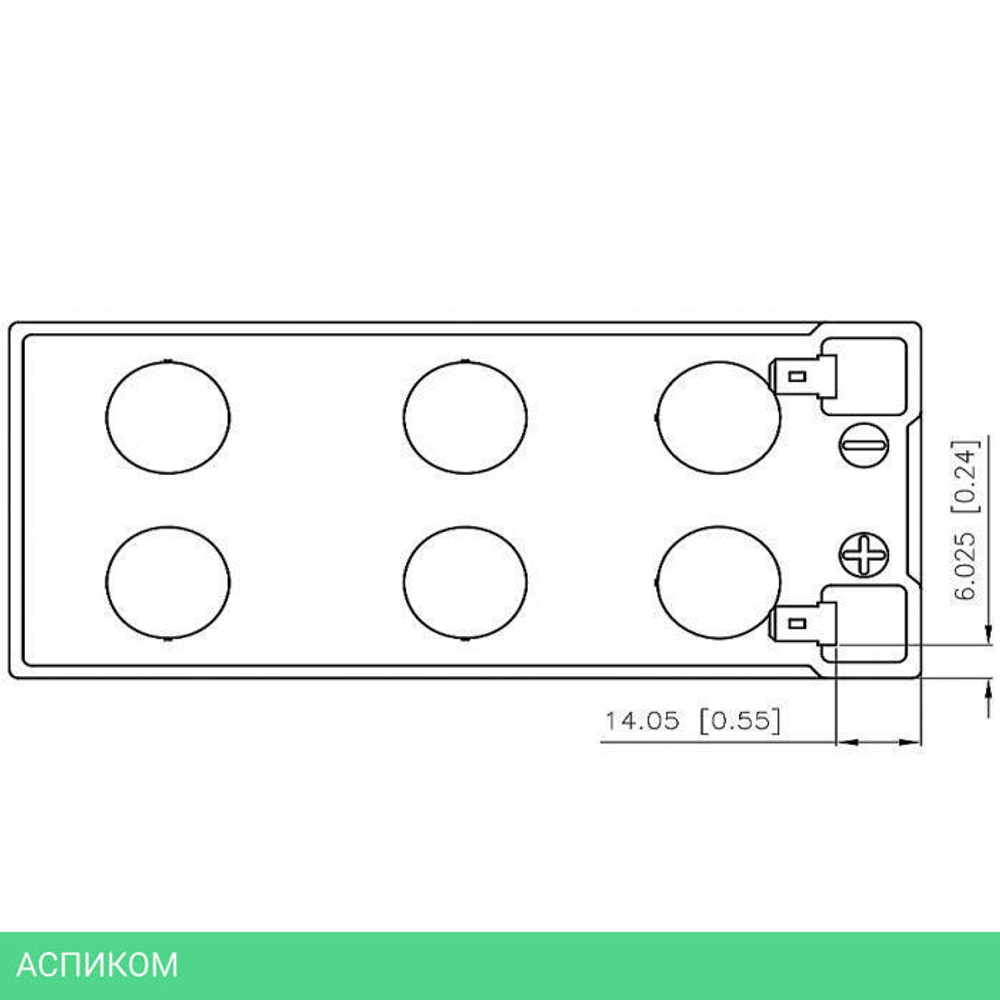 Аккумулятор для ИБП CSB 12V/7.2Ah (GPL 1272 F2 FR)