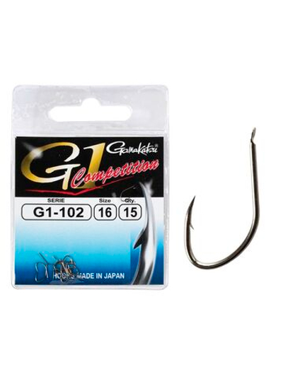 Крючки Gamakatsu G-1 COMPETITION 102 HOOKS размер 16 (упк.15шт.)